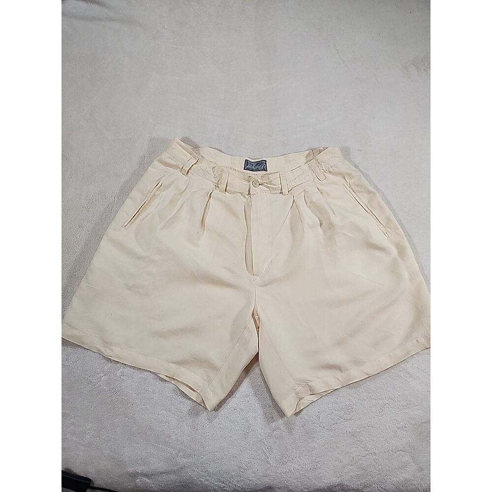 Lords & Taylor The Kensington Collection‎ Men's Linen Blend Shorts 36 Yellow